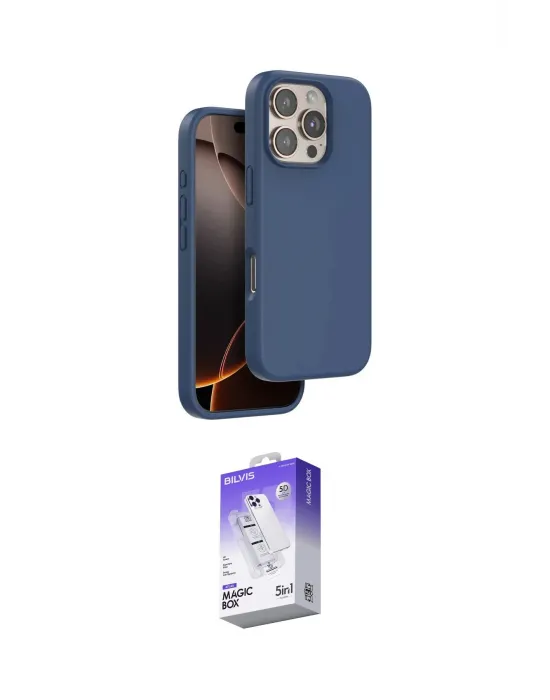 ieg™ iPhone 16 Pro Kılıf Kıvılcım Çizgi Serisi - Siyah Bilvis 5in1 3D Magic Cam Ekran Koruyucu