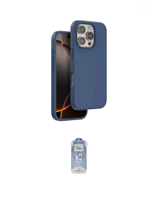 ieg™ iPhone 16 Pro Kılıf Kıvılcım Çizgi Serisi - Siyah Joko Magic 5D Cam
