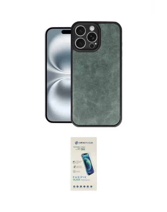 ieg™ iPhone 16 Pro Kılıf Kıvılcım Işık Serisi - Şeffaf Pasifik Cam Ekran Koruyucu