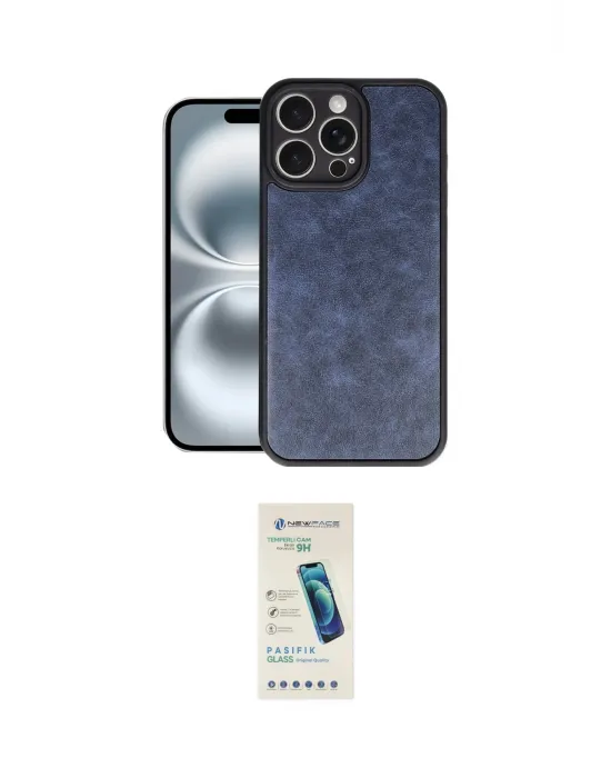 ieg™ iPhone 16 Pro Kılıf Kıvılcım Işık Serisi - Şeffaf Pasifik Cam Ekran Koruyucu