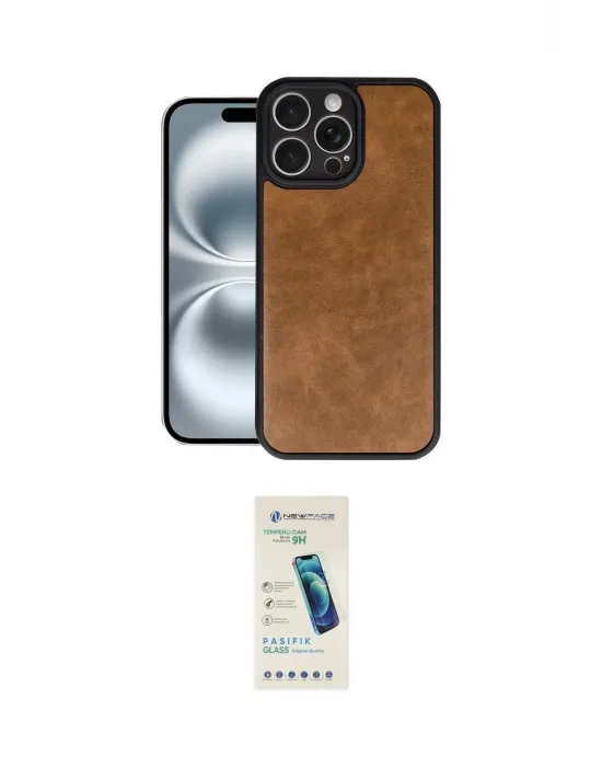 ieg™ iPhone 16 Pro Kılıf Kıvılcım Işık Serisi - Şeffaf Pasifik Cam Ekran Koruyucu
