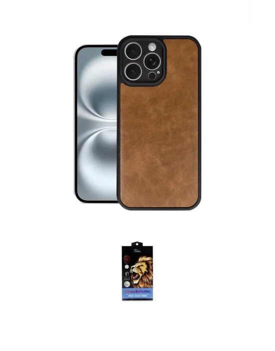 ieg™ iPhone 16 Pro Kılıf Kıvılcım Işık Serisi - Siyah Buffer Hayalet Cam Ekran Koruyucu