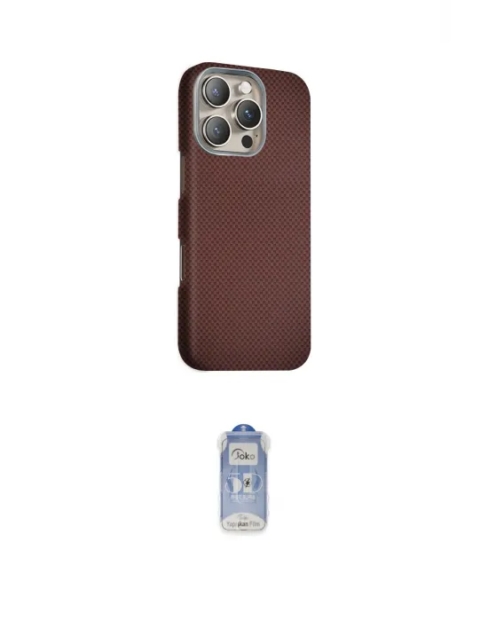 ieg™ iPhone 16 Pro Kılıf Kozmos Klasik Prime - Siyah Joko Magic 5D Cam