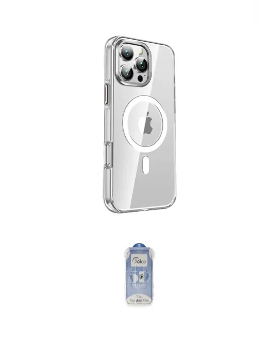 ieg™ iPhone 16 Pro Kılıf Nova Doku - Siyah Joko Magic 5D Cam