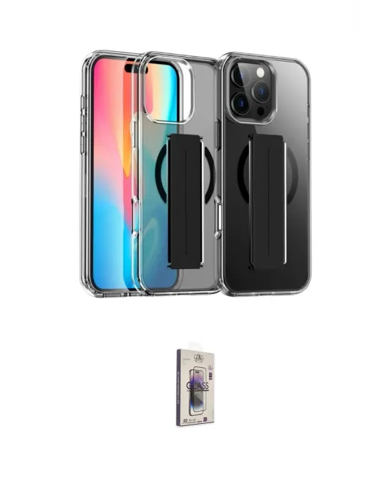 ieg™ iPhone 16 Pro Kılıf Nova Işık Koleksiyonu - Siyah Bilvis 3D Cam Ekran Koruyucu