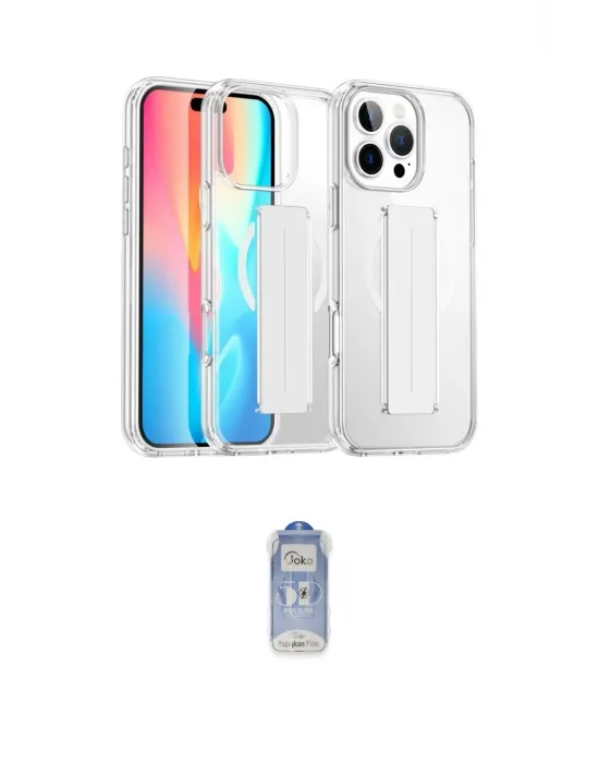 ieg™ iPhone 16 Pro Kılıf Nova Işık Koleksiyonu - Siyah Joko Magic 5D Cam