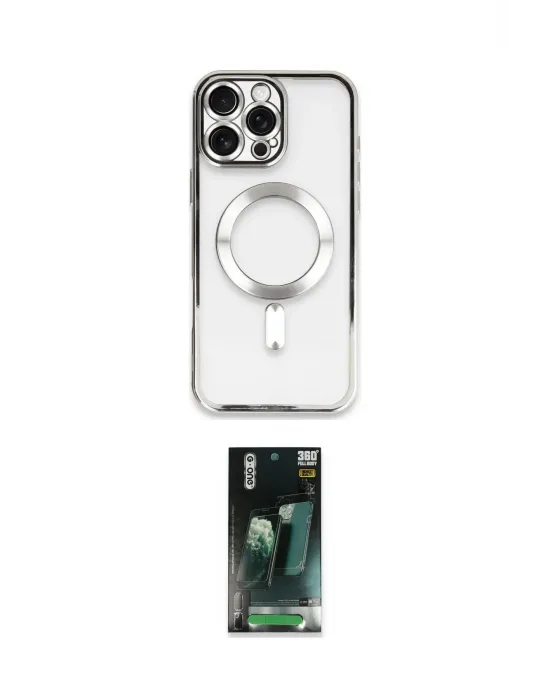 ieg™ iPhone 16 Pro Kılıf Nova Işık Özel Seri - Siyah 360 Mat Full Body Arka Koruyucu