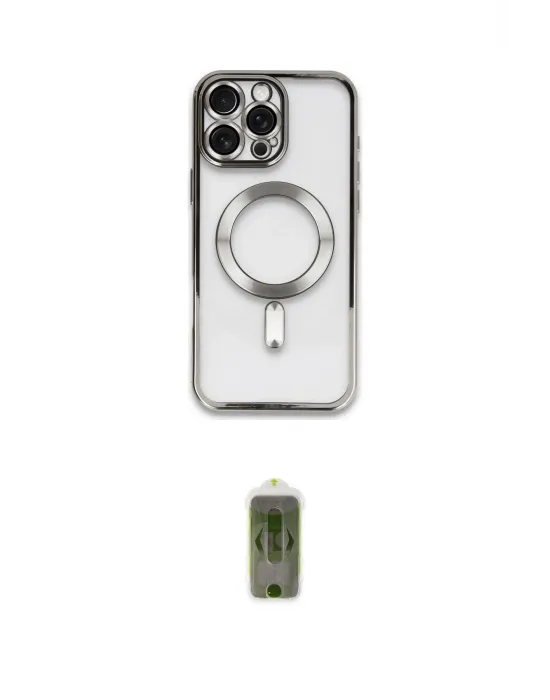 ieg™ iPhone 16 Pro Kılıf Nova Işık Özel Seri - Siyah Joko Magic 5D Hayalet Cam