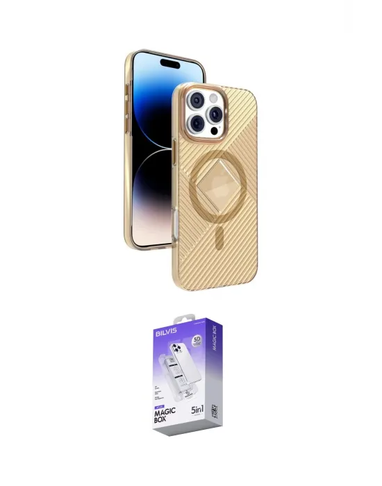 ieg™ iPhone 16 Pro Kılıf Nova Modern Prime - Siyah Bilvis 5in1 3D Magic Cam Ekran Koruyucu