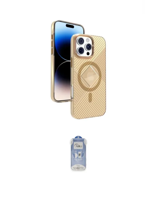 ieg™ iPhone 16 Pro Kılıf Nova Modern Prime - Siyah Joko Magic 5D Cam