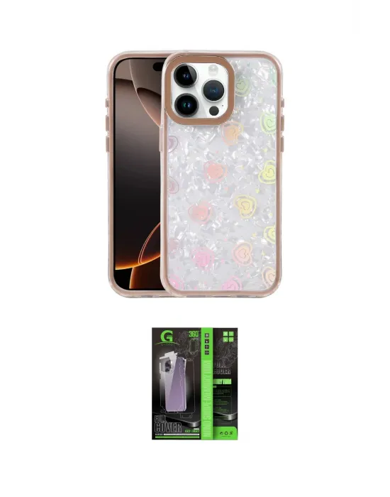 ieg™ iPhone 16 Pro Kılıf Odak Prime - Şeffaf 360 Full Body Arka Koruyucu