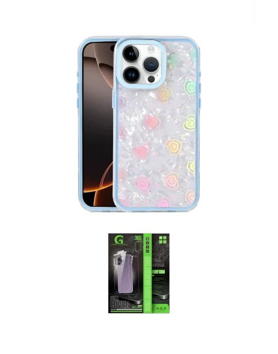 ieg™ iPhone 16 Pro Kılıf Odak Prime - Şeffaf 360 Full Body Arka Koruyucu