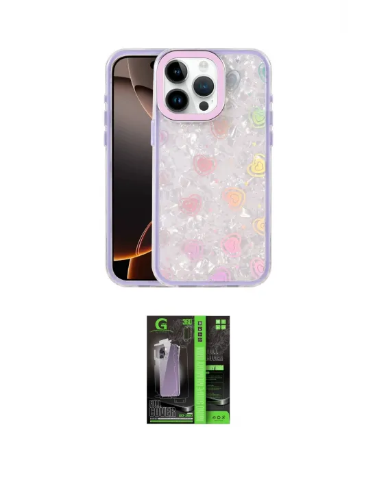 ieg™ iPhone 16 Pro Kılıf Odak Prime - Şeffaf 360 Full Body Arka Koruyucu