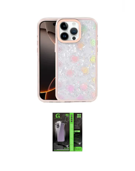 ieg™ iPhone 16 Pro Kılıf Odak Prime - Şeffaf 360 Full Body Arka Koruyucu