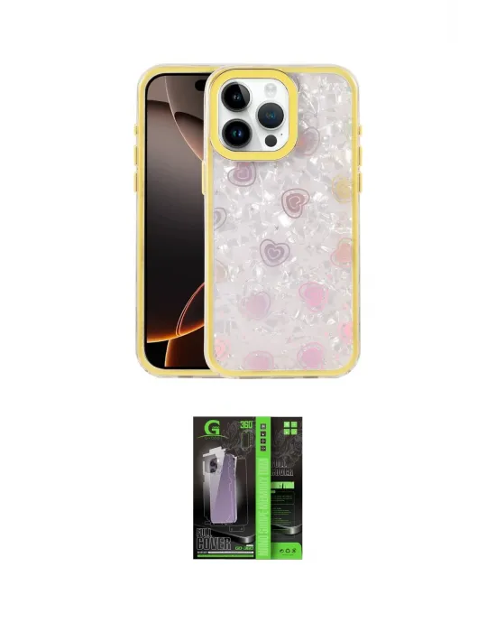 ieg™ iPhone 16 Pro Kılıf Odak Prime - Şeffaf 360 Full Body Arka Koruyucu