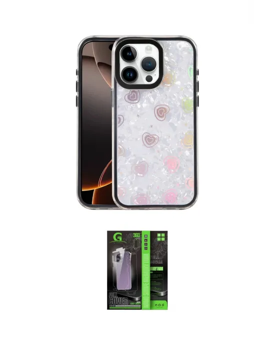 ieg™ iPhone 16 Pro Kılıf Odak Prime - Şeffaf 360 Full Body Arka Koruyucu