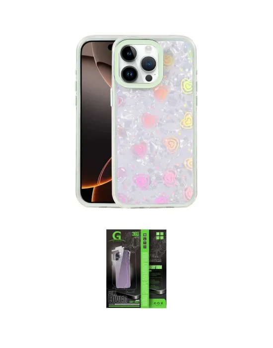 ieg™ iPhone 16 Pro Kılıf Odak Prime - Şeffaf 360 Full Body Arka Koruyucu