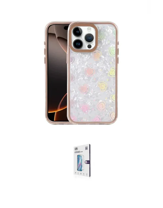 ieg™ iPhone 16 Pro Kılıf Odak Prime - Siyah Bilvis 0.18mm Plus Cam Ekran Koruyucu