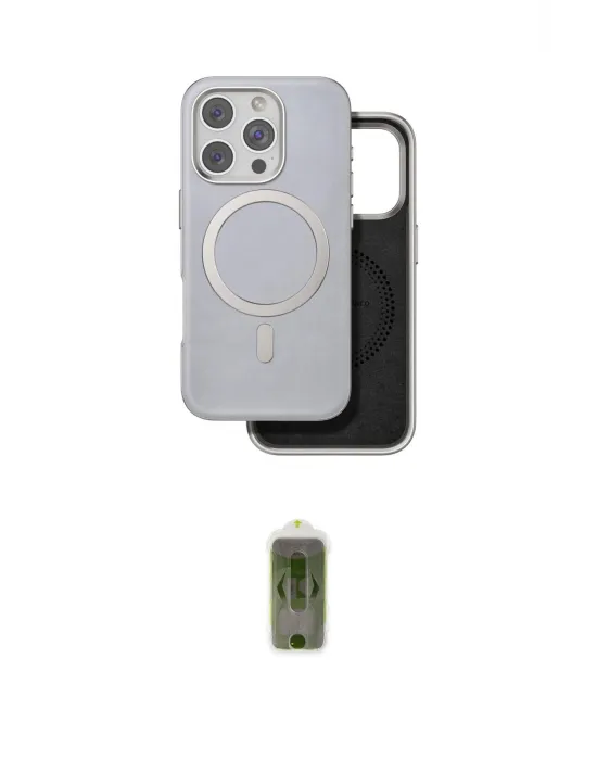 ieg™ iPhone 16 Pro Kılıf Pusula Işık Koleksiyonu - Siyah Joko Magic 5D Hayalet Cam
