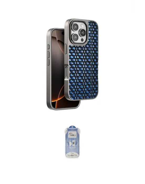 ieg™ iPhone 16 Pro Kılıf Siluet Form Serisi - Siyah Joko Magic 5D Cam