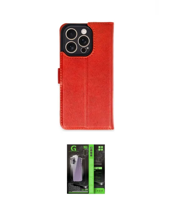 ieg™ iPhone 16 Pro Kılıf Siluet Işık Serisi - Şeffaf 360 Full Body Arka Koruyucu