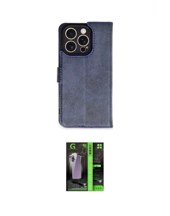 ieg™ iPhone 16 Pro Kılıf Siluet Işık Serisi - Şeffaf 360 Full Body Arka Koruyucu