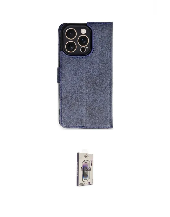 ieg™ iPhone 16 Pro Kılıf Siluet Işık Serisi - Siyah Bilvis 3D Cam Ekran Koruyucu