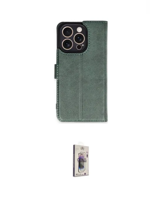 ieg™ iPhone 16 Pro Kılıf Siluet Işık Serisi - Siyah Bilvis 3D Cam Ekran Koruyucu