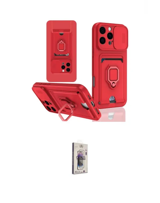 ieg™ iPhone 16 Pro Kılıf Vadi Form Prime - Siyah Bilvis 3D Cam Ekran Koruyucu