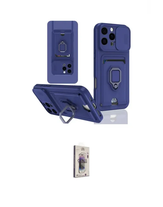 ieg™ iPhone 16 Pro Kılıf Vadi Form Prime - Siyah Bilvis 3D Cam Ekran Koruyucu