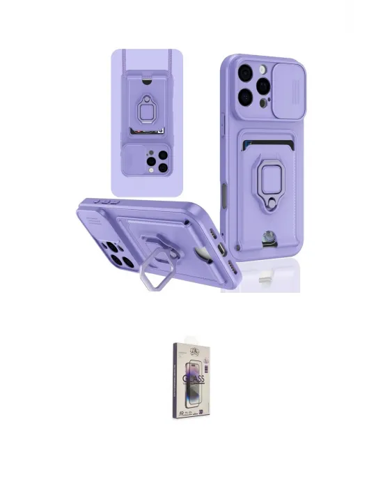 ieg™ iPhone 16 Pro Kılıf Vadi Form Prime - Siyah Bilvis 3D Cam Ekran Koruyucu