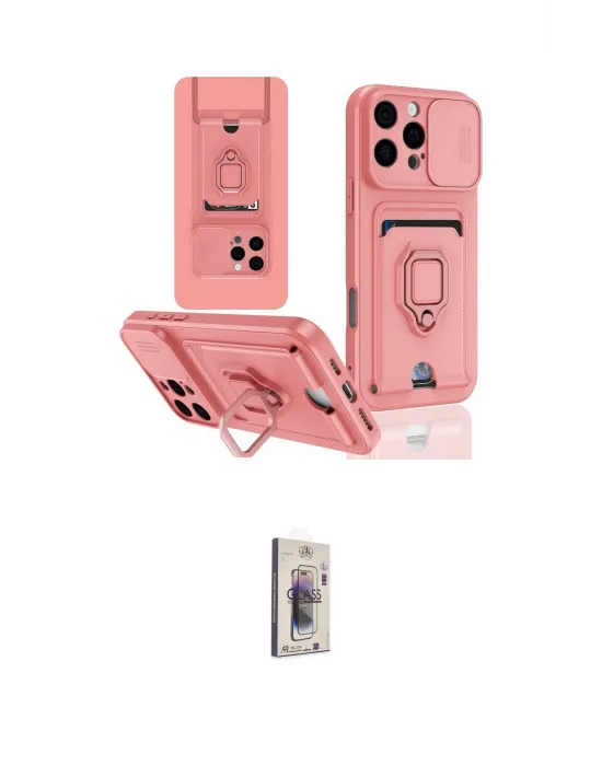 ieg™ iPhone 16 Pro Kılıf Vadi Form Prime - Siyah Bilvis 3D Cam Ekran Koruyucu