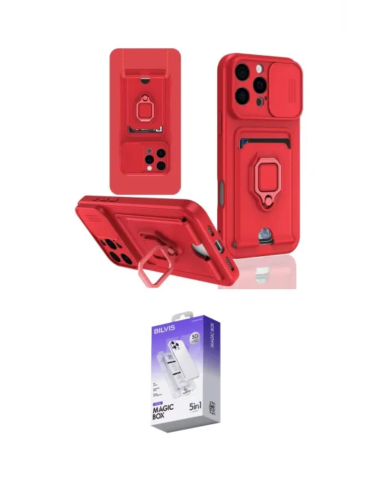 ieg™ iPhone 16 Pro Kılıf Vadi Form Prime - Siyah Bilvis 5in1 3D Magic Cam Ekran Koruyucu