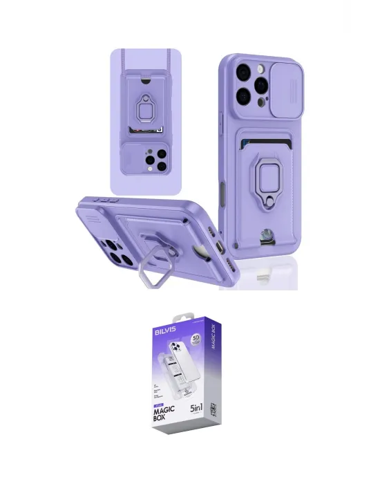 ieg™ iPhone 16 Pro Kılıf Vadi Form Prime - Siyah Bilvis 5in1 3D Magic Cam Ekran Koruyucu