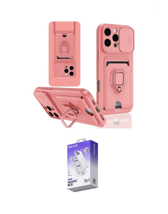 ieg™ iPhone 16 Pro Kılıf Vadi Form Prime - Siyah Bilvis 5in1 3D Magic Cam Ekran Koruyucu