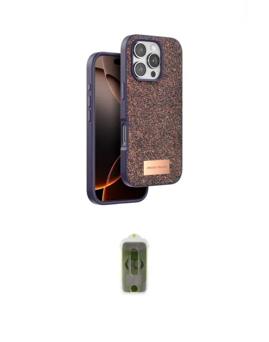 ieg™ iPhone 16 Pro Kılıf Vadi Klasik Serisi - Siyah Joko Magic 5D Hayalet Cam