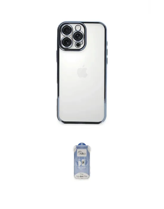 ieg™ iPhone 16 Pro Kılıf Vadi Minimal - Siyah Joko Magic 5D Cam