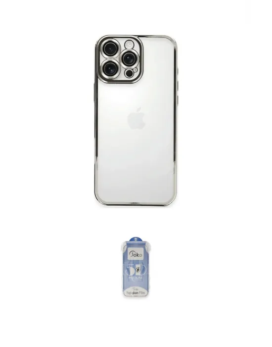 ieg™ iPhone 16 Pro Kılıf Vadi Minimal - Siyah Joko Magic 5D Cam