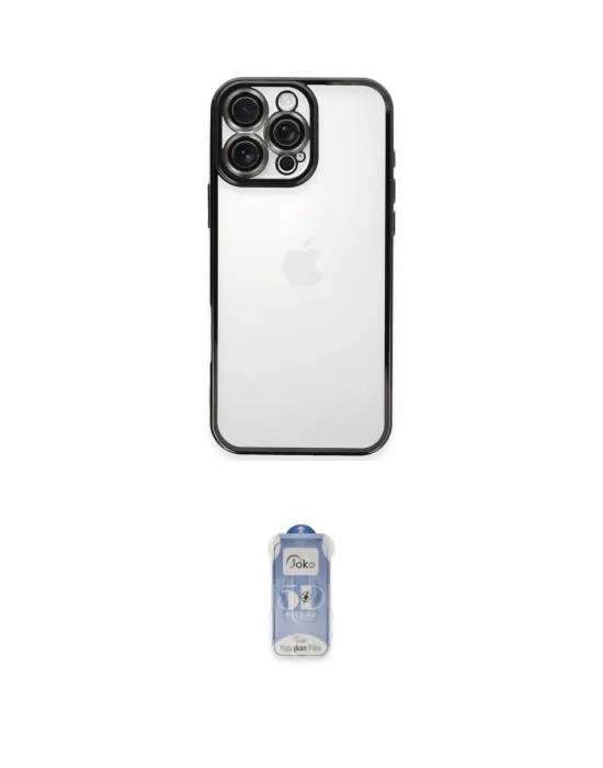 ieg™ iPhone 16 Pro Kılıf Vadi Minimal - Siyah Joko Magic 5D Cam