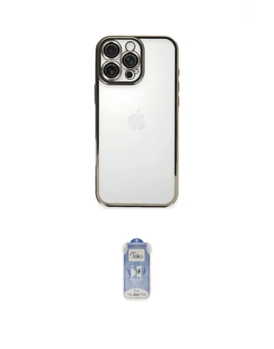 ieg™ iPhone 16 Pro Kılıf Vadi Minimal - Siyah Joko Magic 5D Cam