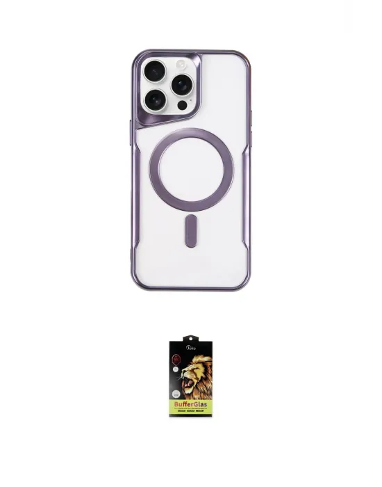 ieg™ iPhone 16 Pro Kılıf Yadigar Klasik Özel Seri - Siyah Buffer Cam Ekran Koruyucu