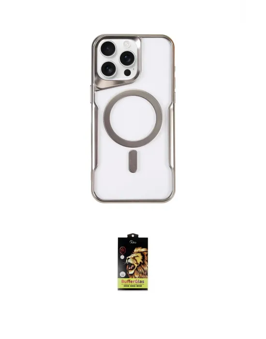ieg™ iPhone 16 Pro Kılıf Yadigar Klasik Özel Seri - Siyah Buffer Cam Ekran Koruyucu