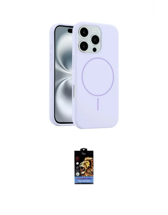 ieg™ iPhone 16 Pro Kılıf Yankı Form Serisi - Siyah Buffer Hayalet Cam Ekran Koruyucu