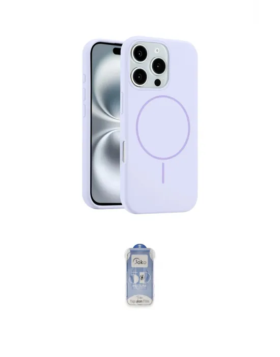 ieg™ iPhone 16 Pro Kılıf Yankı Form Serisi - Siyah Joko Magic 5D Cam