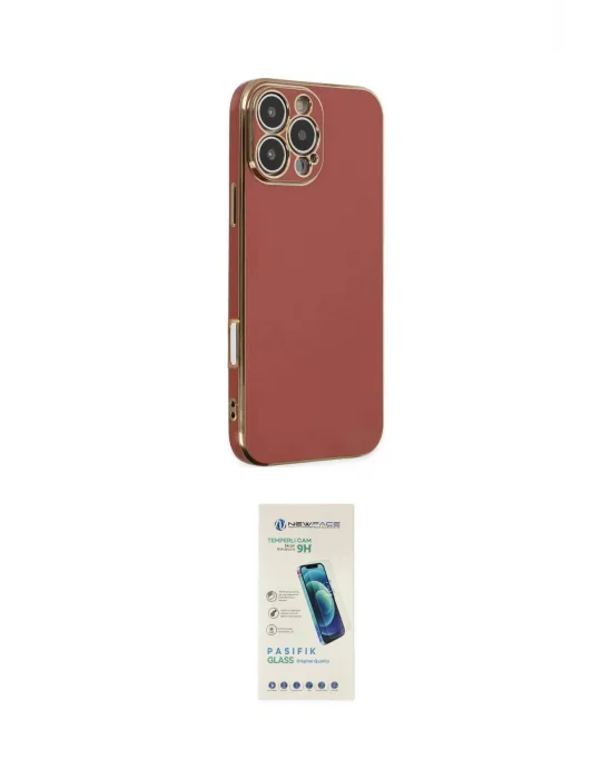 ieg™ iPhone 16 Pro Kılıf Yankı Serisi - Şeffaf Pasifik Cam Ekran Koruyucu