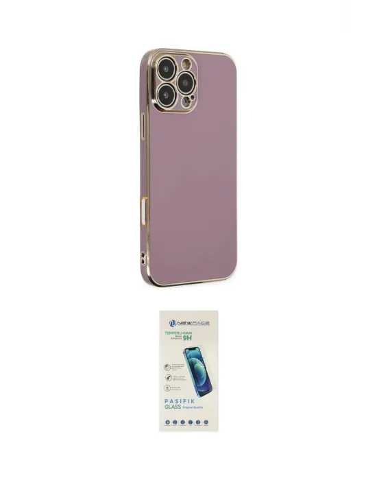ieg™ iPhone 16 Pro Kılıf Yankı Serisi - Şeffaf Pasifik Cam Ekran Koruyucu