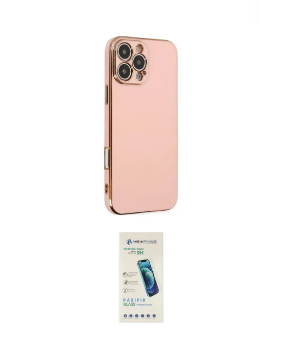 ieg™ iPhone 16 Pro Kılıf Yankı Serisi - Şeffaf Pasifik Cam Ekran Koruyucu