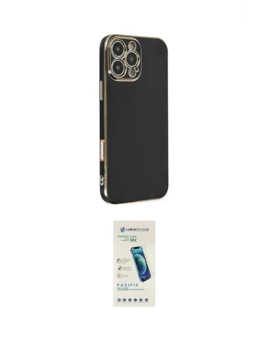 ieg™ iPhone 16 Pro Kılıf Yankı Serisi - Şeffaf Pasifik Cam Ekran Koruyucu