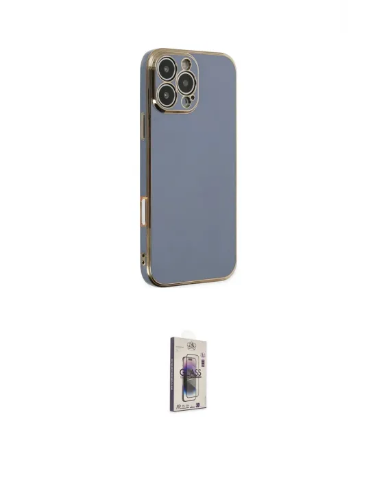 ieg™ iPhone 16 Pro Kılıf Yankı Serisi - Siyah Bilvis 3D Cam Ekran Koruyucu