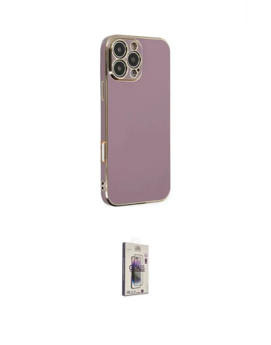 ieg™ iPhone 16 Pro Kılıf Yankı Serisi - Siyah Bilvis 3D Cam Ekran Koruyucu